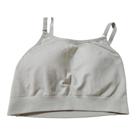 Gymshark cream adjustable strap padded bra size XS - Picture 4 of 5